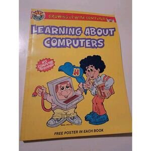 Learning About Computers 1984 Beginners Book Vintage 1980s Poster Included